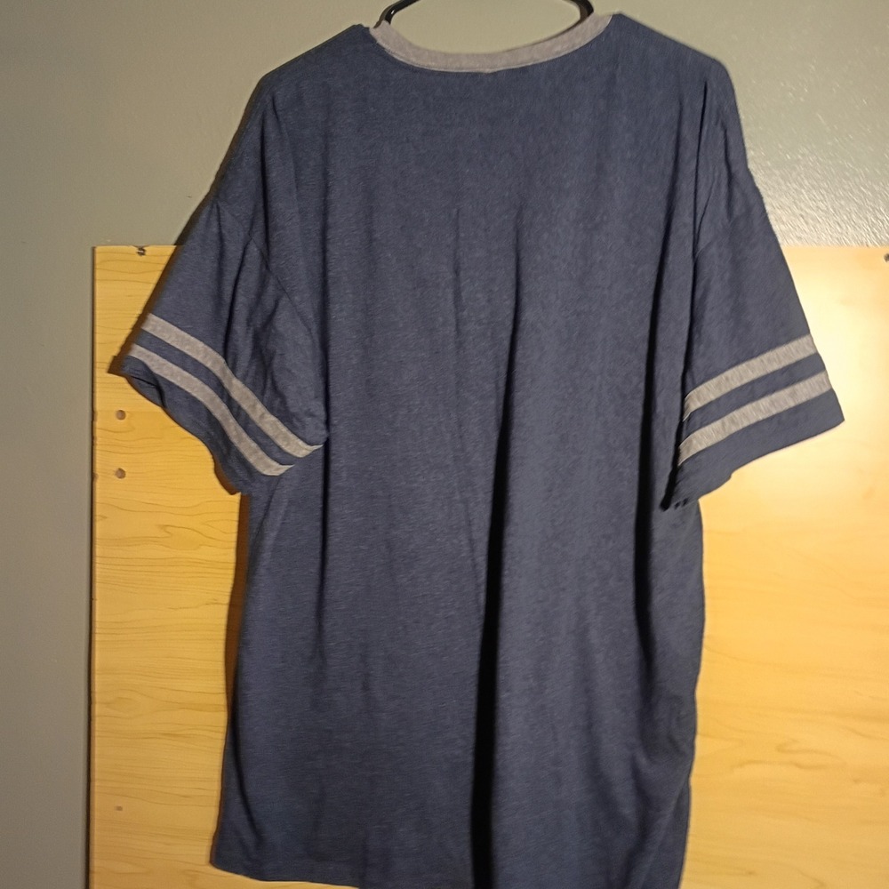 Great American Eclipse T-Shirt Men XXL Blue I Got Mooned 2024 Ringer Tee - Picture 6 of 6